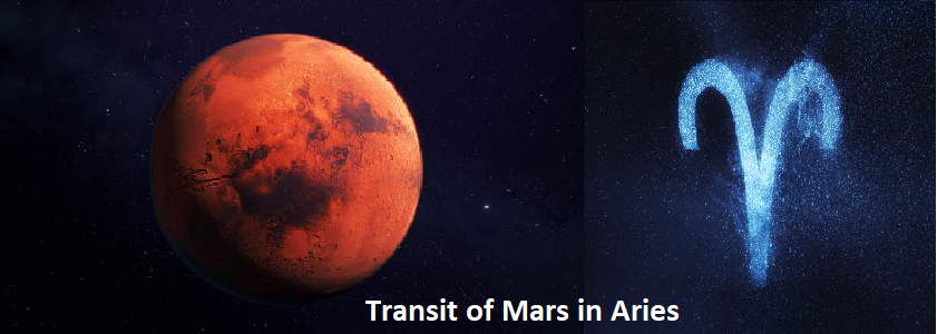 Mars transit in Aries